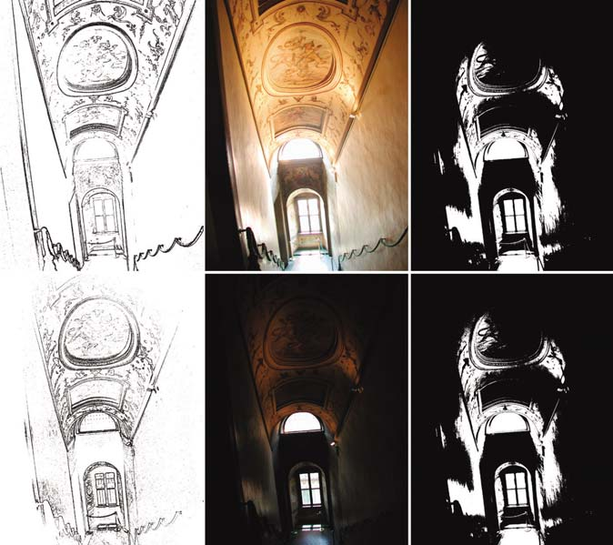 two images with MT bitmaps and edge bitmaps